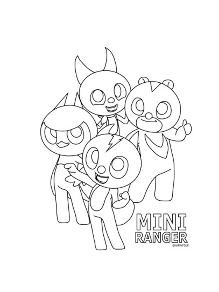 Miniforce 15 coloring page