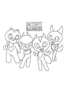 Miniforce 16 coloring page