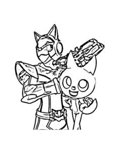 Miniforce 17 coloring page
