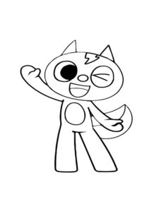 Miniforce 18 coloring page