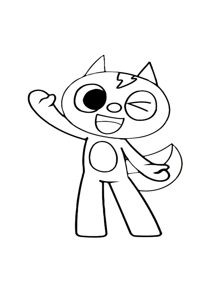 Miniforce 18 coloring page