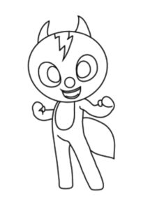 Miniforce 5 coloring page