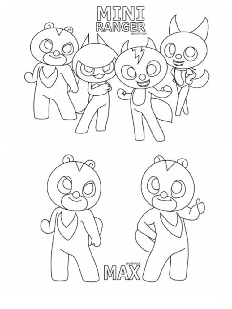 Miniforce 7 coloring page