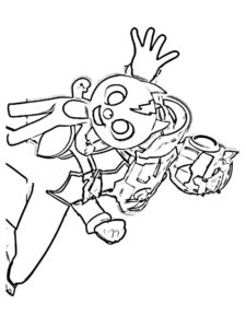 Miniforce 9 coloring page