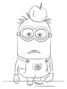 Minions 1 coloring page