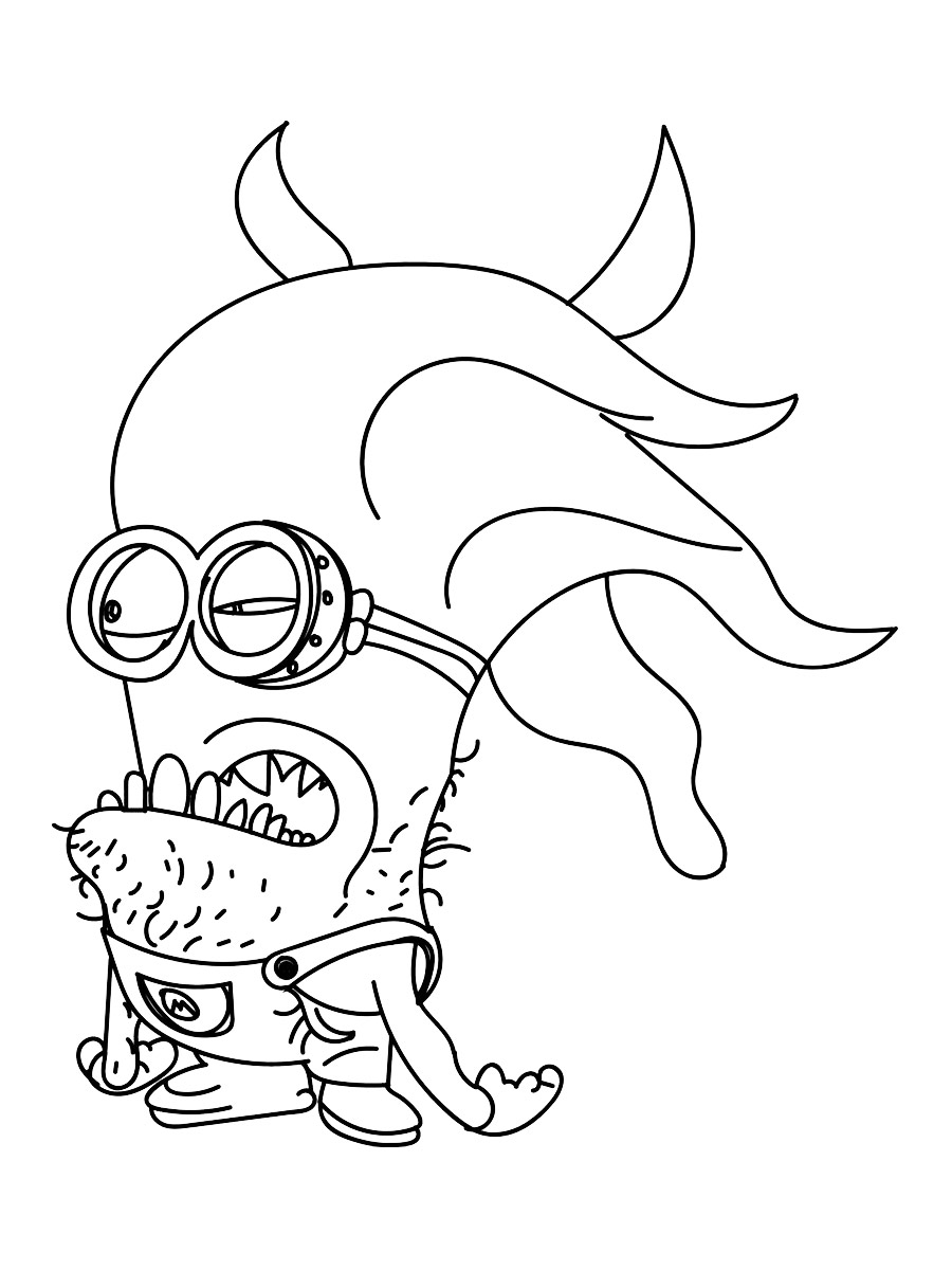 Minions 14 coloring page