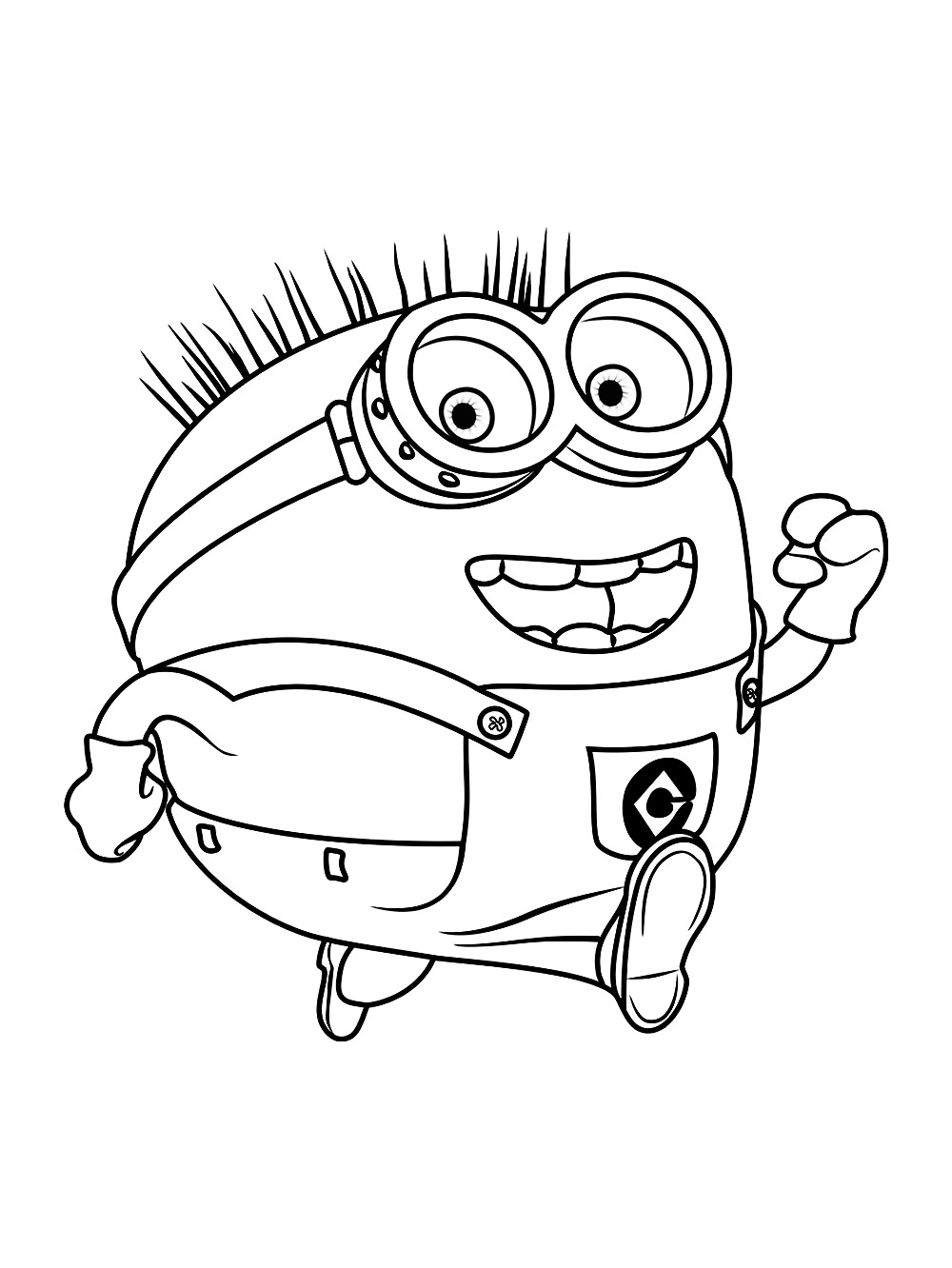 Minions 15 coloring page