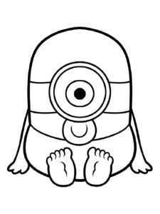 Baby Minion coloring page