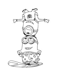 Minions 31 coloring page
