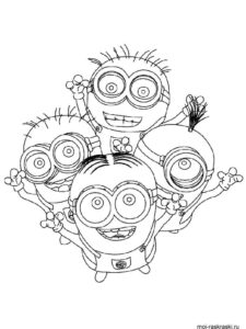 Minions 55 coloring page