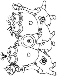Minions 58 coloring page
