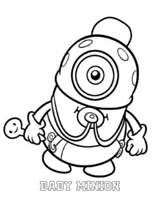Minions 7 coloring page