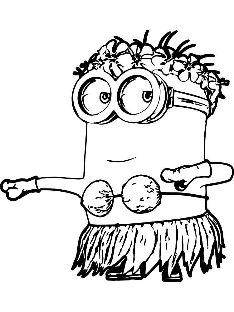 Minions 70 coloring page