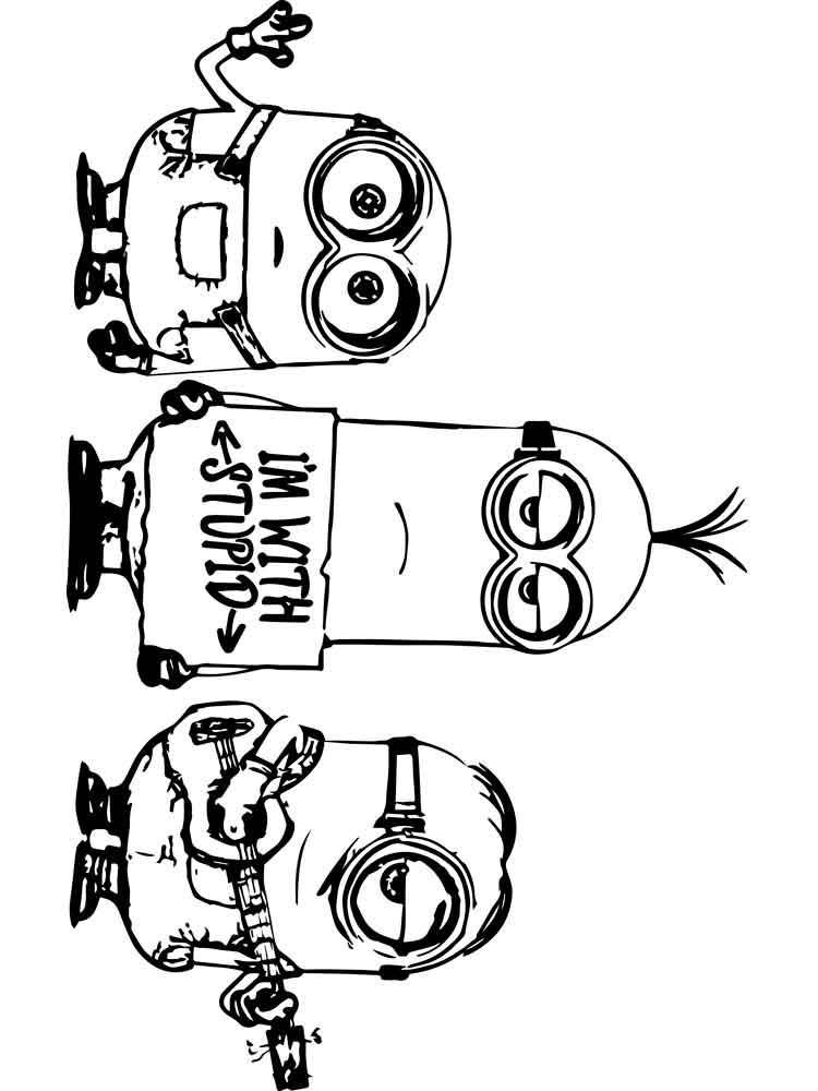 Minions 71 coloring page