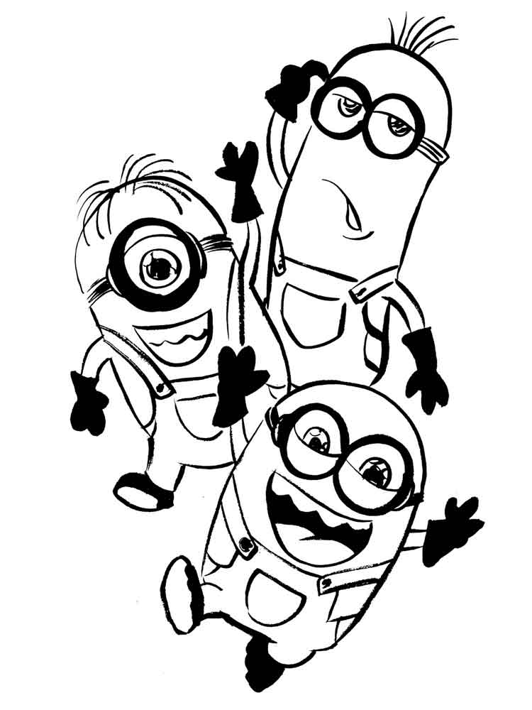 Minions 75 coloring page