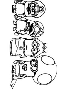 Minions 77 coloring page