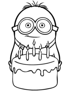 Minions 78 coloring page
