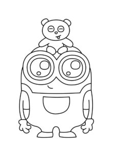 Minions 8 coloring page