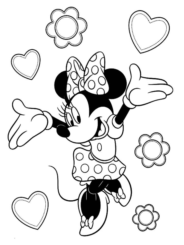 Minnie Mouse 3 coloring page