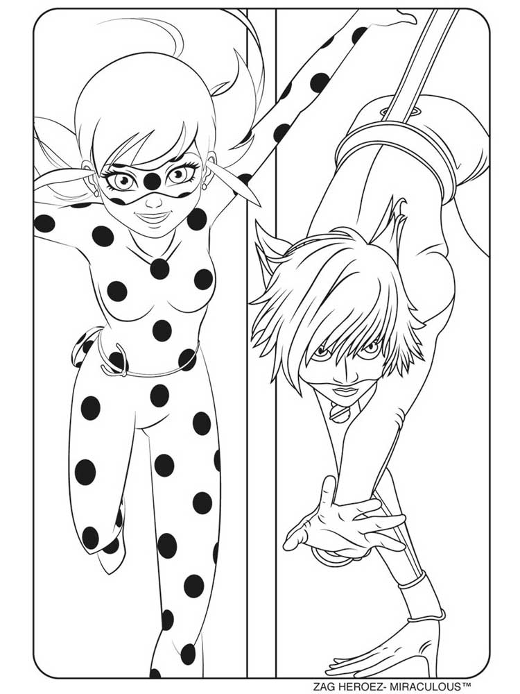 Miraculous: Tales of Ladybug and Cat Noir 24 coloring page