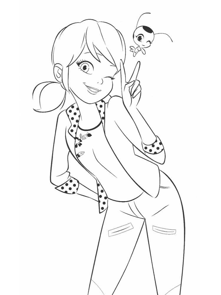 Marinette Dupain-Cheng coloring page