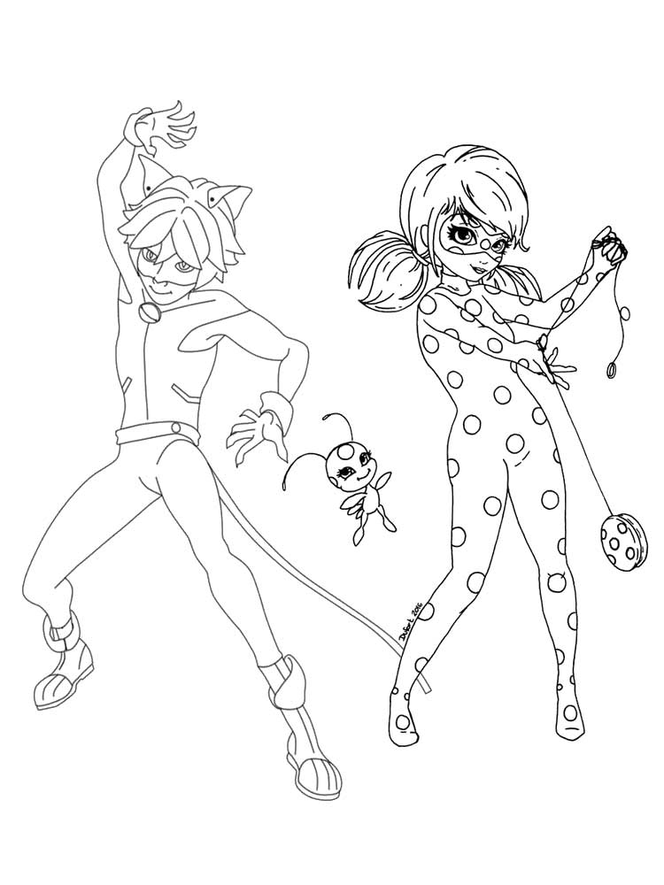 Miraculous: Tales of Ladybug and Cat Noir 37 coloring page