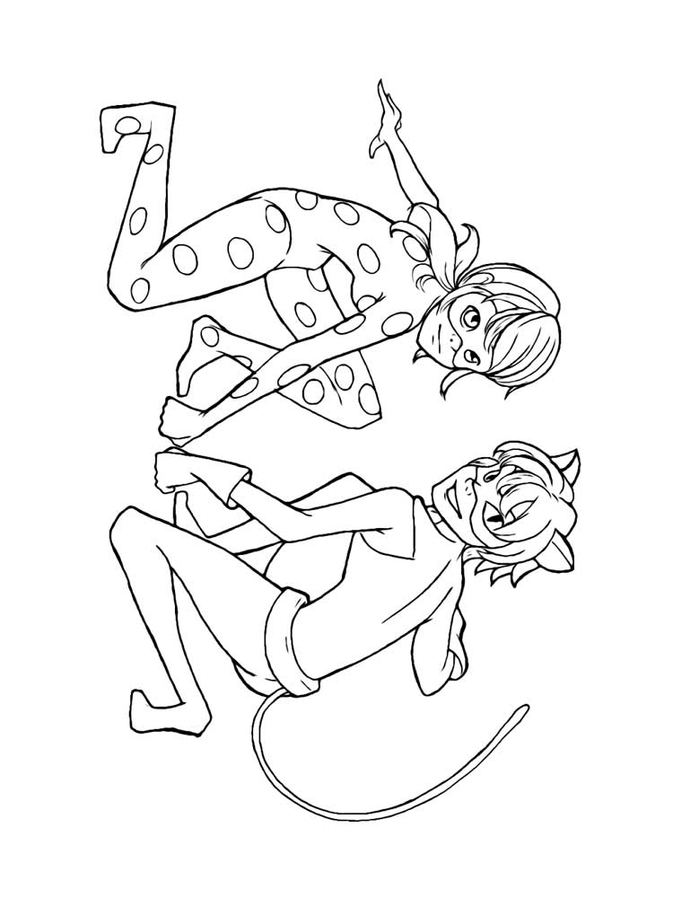 Miraculous: Tales of Ladybug and Cat Noir 39 coloring page