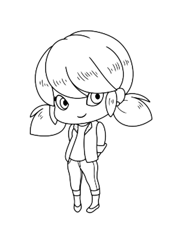 Little Marinette coloring page