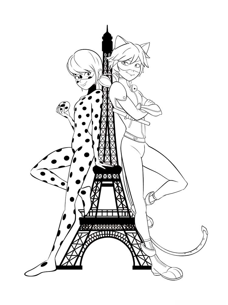 Miraculous: Tales of Ladybug and Cat Noir 40 coloring page