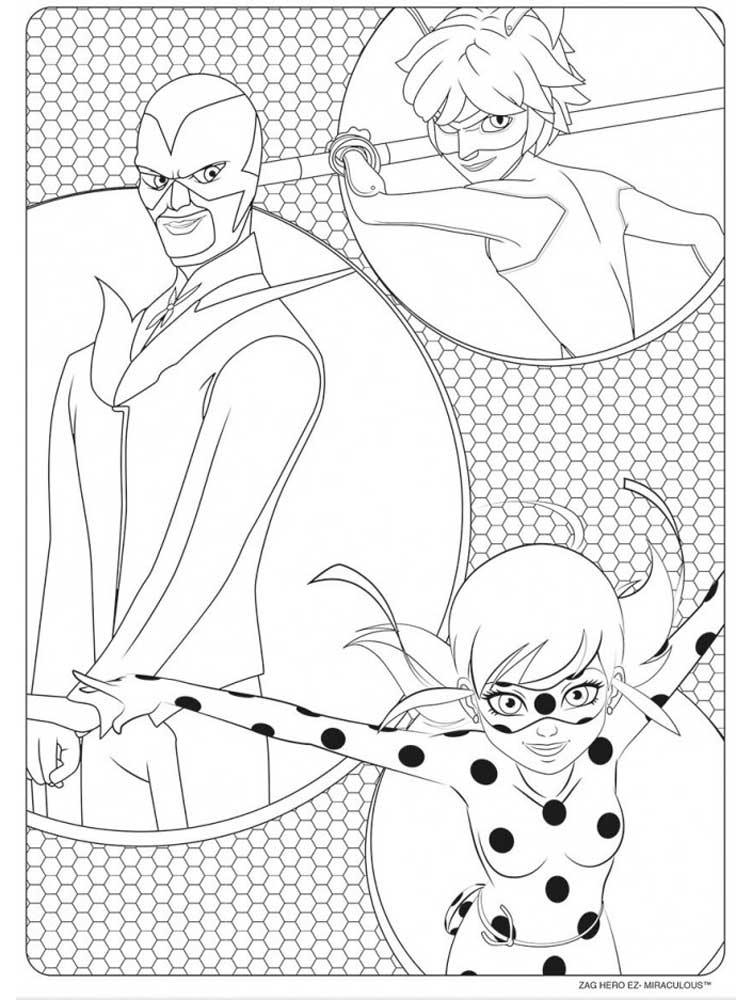 Miraculous: Tales of Ladybug and Cat Noir 49 coloring page