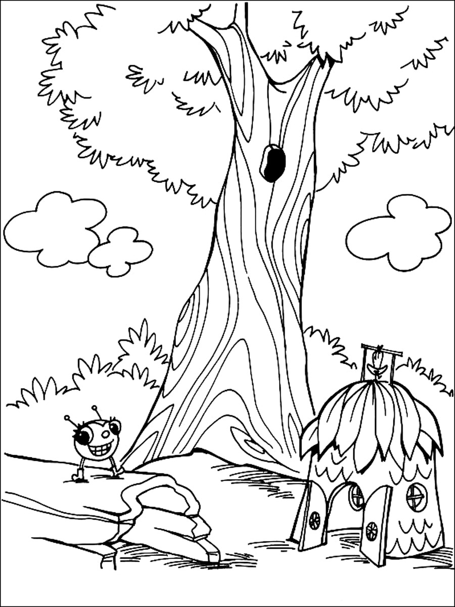 Miss Spider 1 coloring page