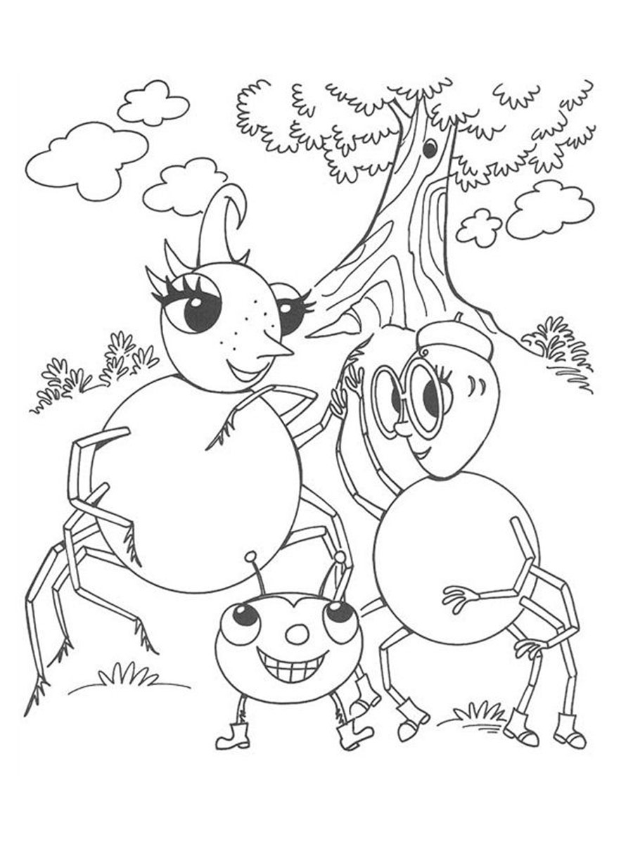 Miss Spider 10 coloring page