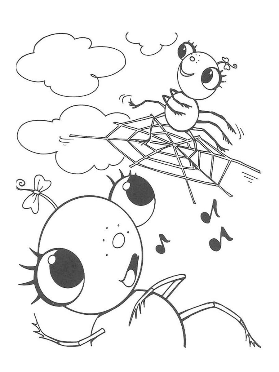 Miss Spider 12 coloring page