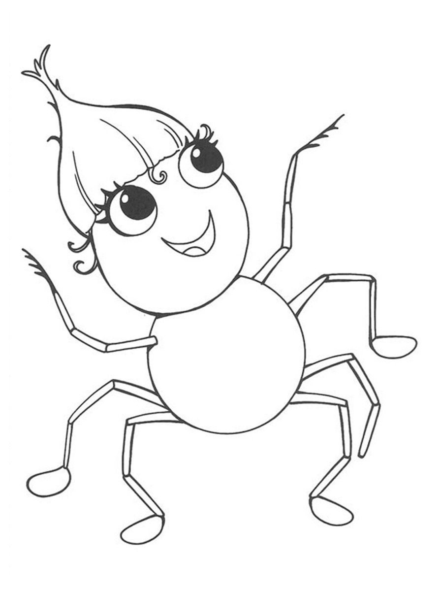 Miss Spider 13 coloring page
