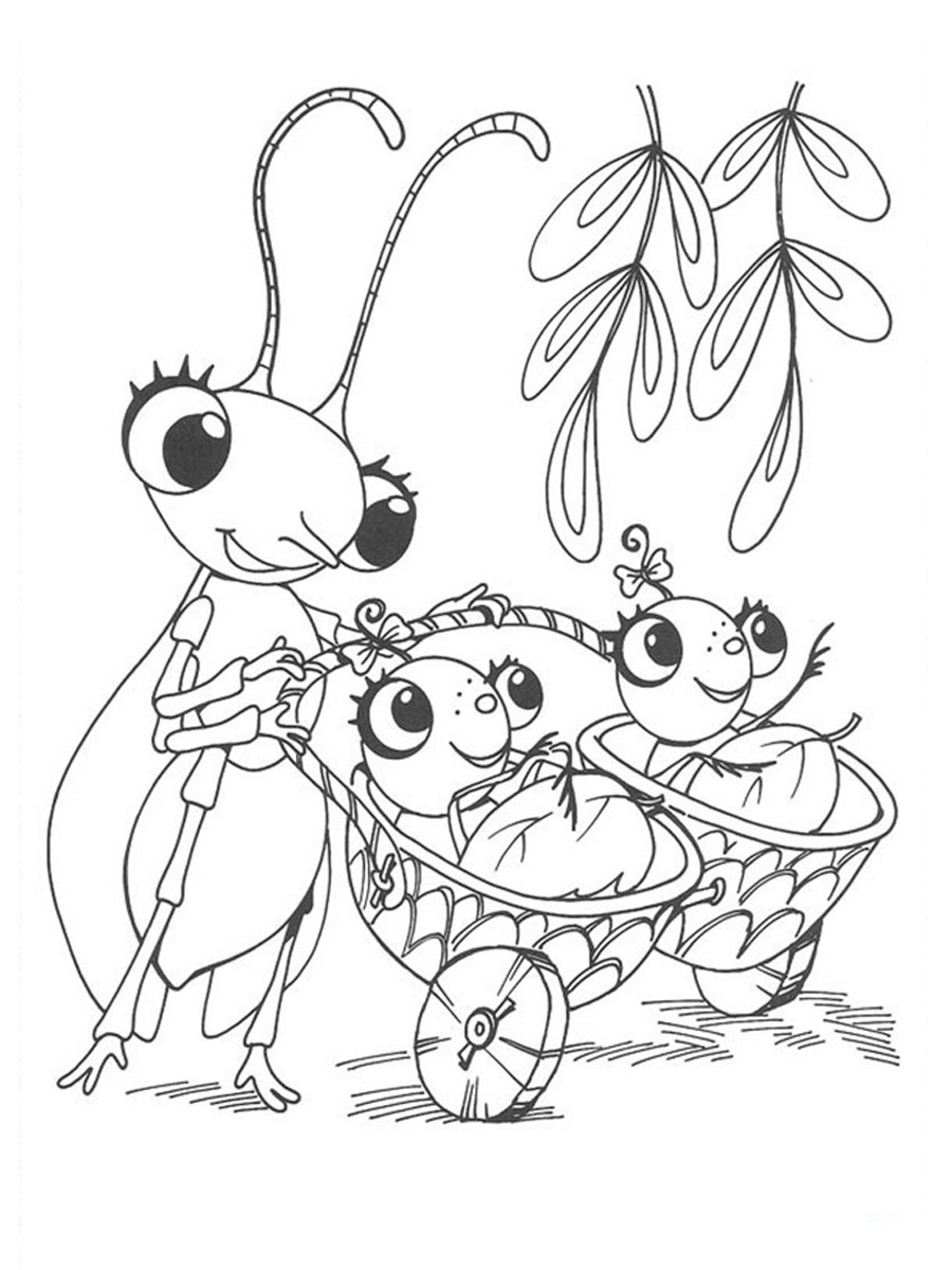 Miss Spider 14 coloring page