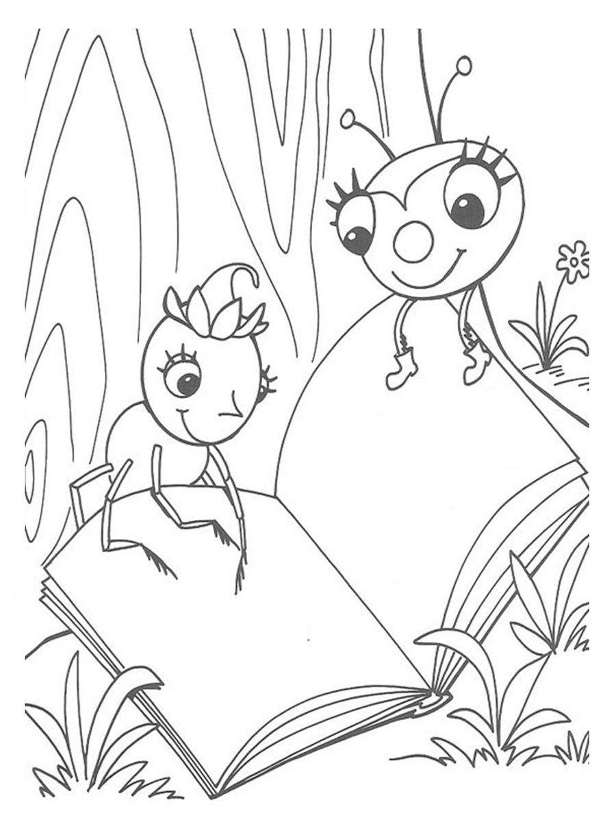 Miss Spider 15 coloring page