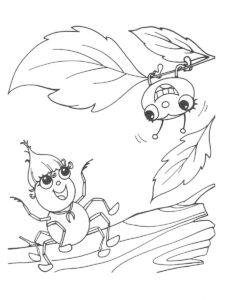 Miss Spider 18 coloring page