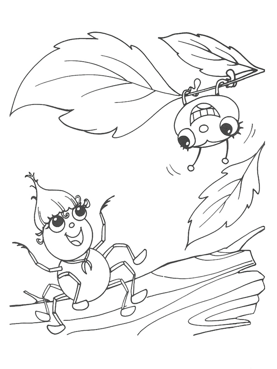Miss Spider 18 coloring page
