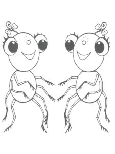 Miss Spider 2 coloring page