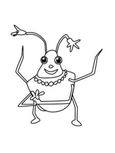 Miss Spider 4 coloring page