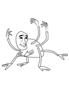 Miss Spider 5 coloring page