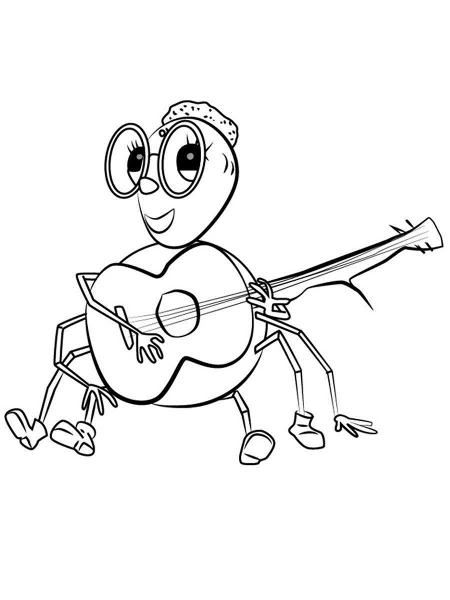 Miss Spider 7 coloring page