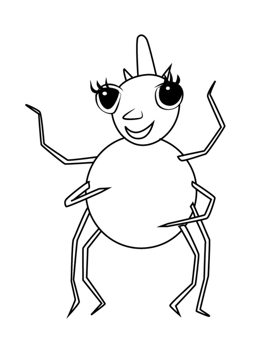 Miss Spider 8 coloring page