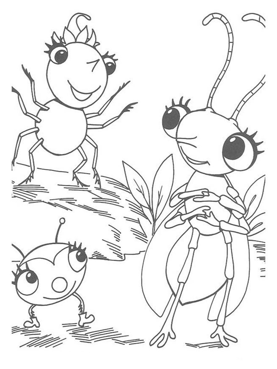 Miss Spider 9 coloring page