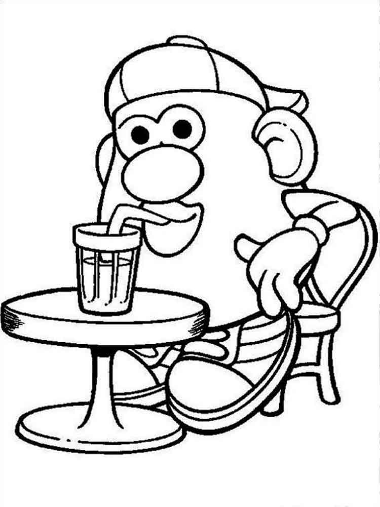 Mister Potato 1 coloring page