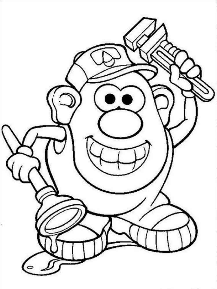 Mister Potato 10 coloring page