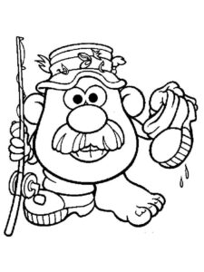 Mister Potato 13 coloring page