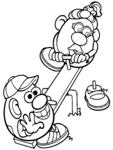 Mister Potato 3 coloring page