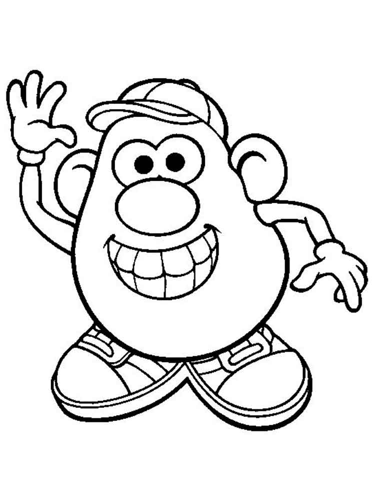Mister Potato 4 coloring page