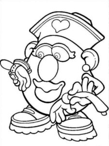 Mister Potato 7 coloring page